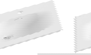 Mexen Vela Ënnerdësch integréiert Wäschbecken 46 x 46,5 cm, wäiss matt - 25234501