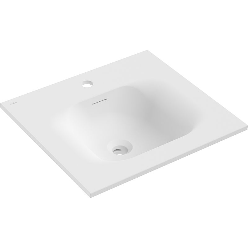 Mexen Vela lavabo encastré 51 x 46,5 cm, blanc mat - 25235001