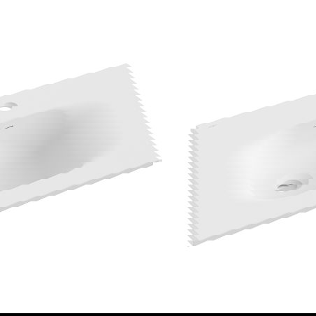 Mexen Vela lavello incassato nel piano 51 x 46,5 cm, bianco opaco - 25235001