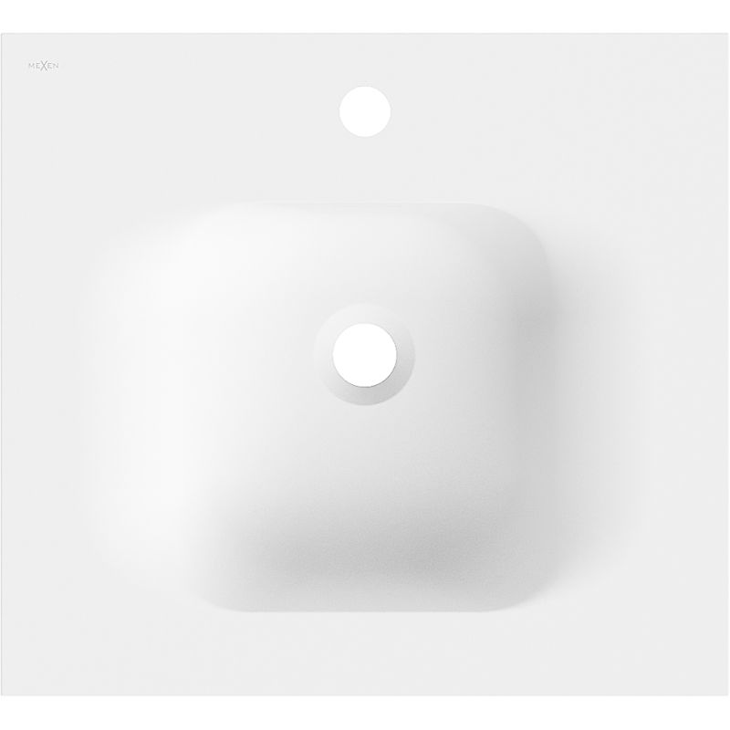 Mexen Vela lavello incassato nel piano 51 x 46,5 cm, bianco opaco - 25235001