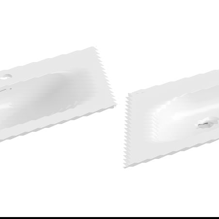 Mexen Vela lavatório embutido na bancada 61 x 46,5 cm, branco brilho - 25236000