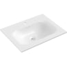 Mexen Vela washbasin recessed into countertop 61 x 46.5 cm, white gloss - 25236000