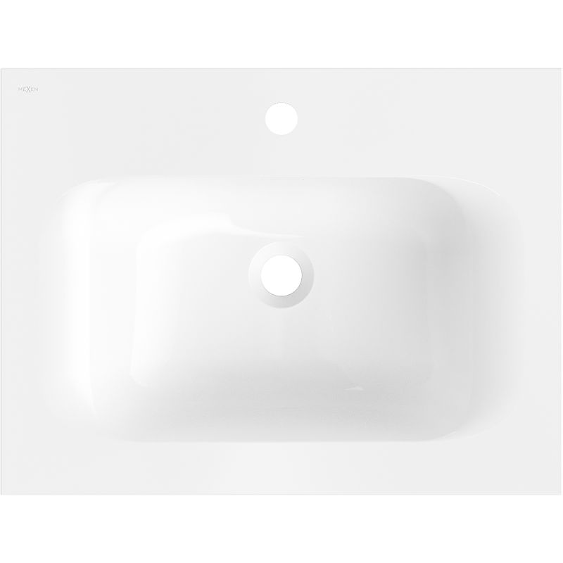 Mexen Vela lavabo da incasso 61 x 46,5 cm, bianco lucido - 25236000