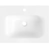 Mexen Vela lavabo encastrado en encimera 61 x 46,5 cm, blanco brillo - 25236000