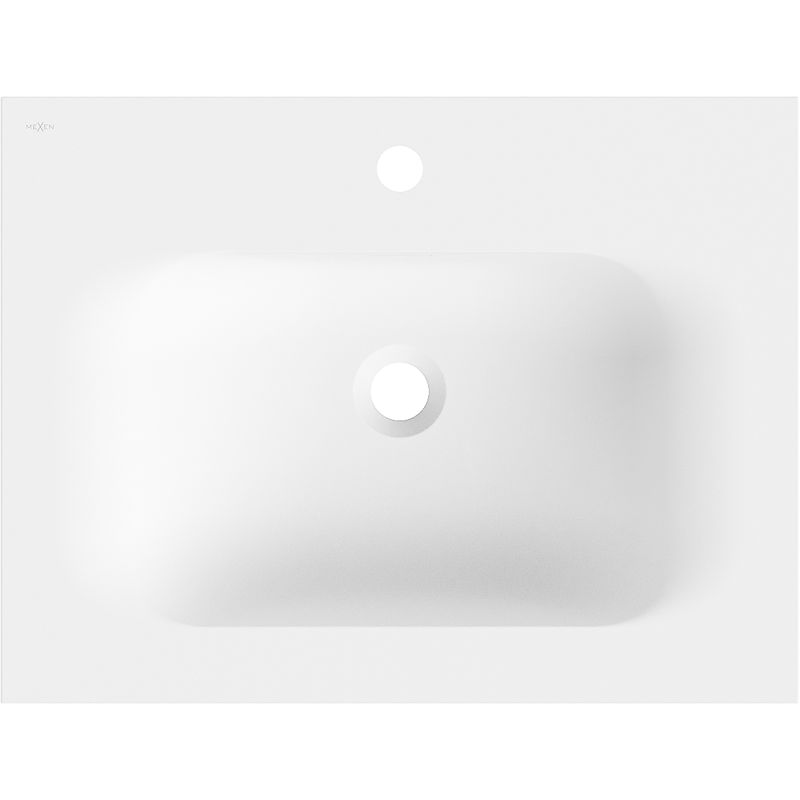 Mexen Vela Iebūvējamais izlietnis darba virsmā 61 x 46,5 cm, balts mats - 25236001