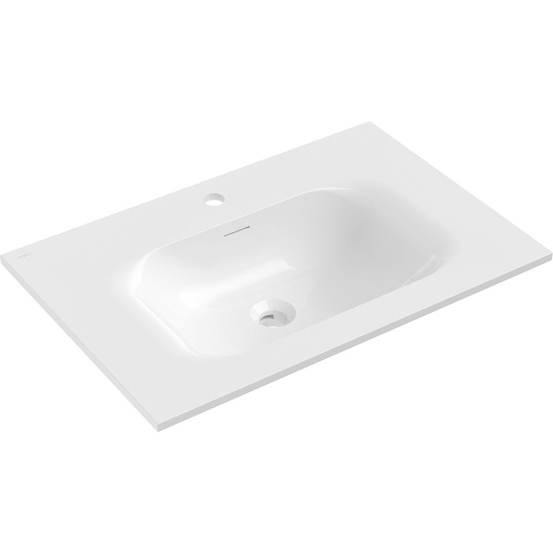 Mexen Vela Einbaubecken 71 x 46,5 cm, weiß glänzend - 25237000