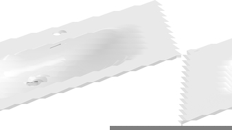 Mexen Vela Ëmwäschbecken an der Tablett installéiert 71 x 46,5 cm, wäiss Glanz - 25237000