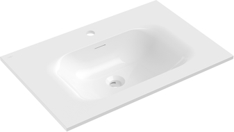 Mexen Vela integreeritav kraanikauss, mõõtmed 71 x 46,5 cm, valge läikiv - 25237000