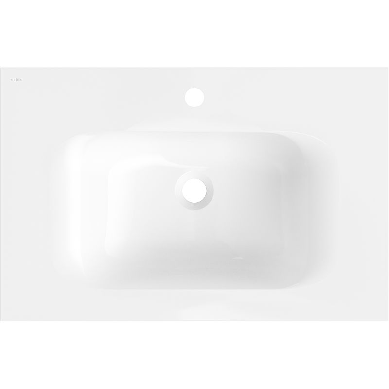 Mexen Vela iebūvējama izlietne countertop 71 x 46,5 cm, balta spīdīga - 25237000