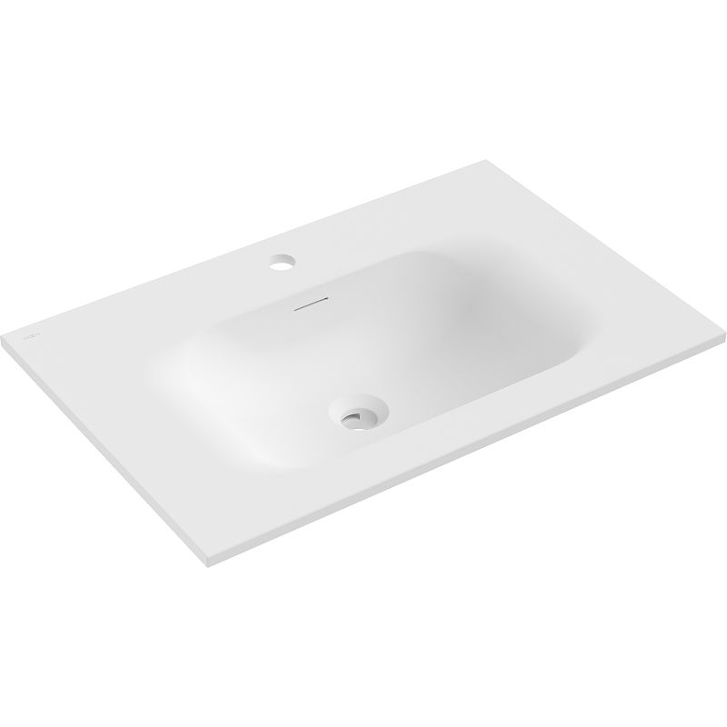 Mexen Vela lavabo empotrado en encimera 71 x 46,5 cm, blanco mate - 25237001