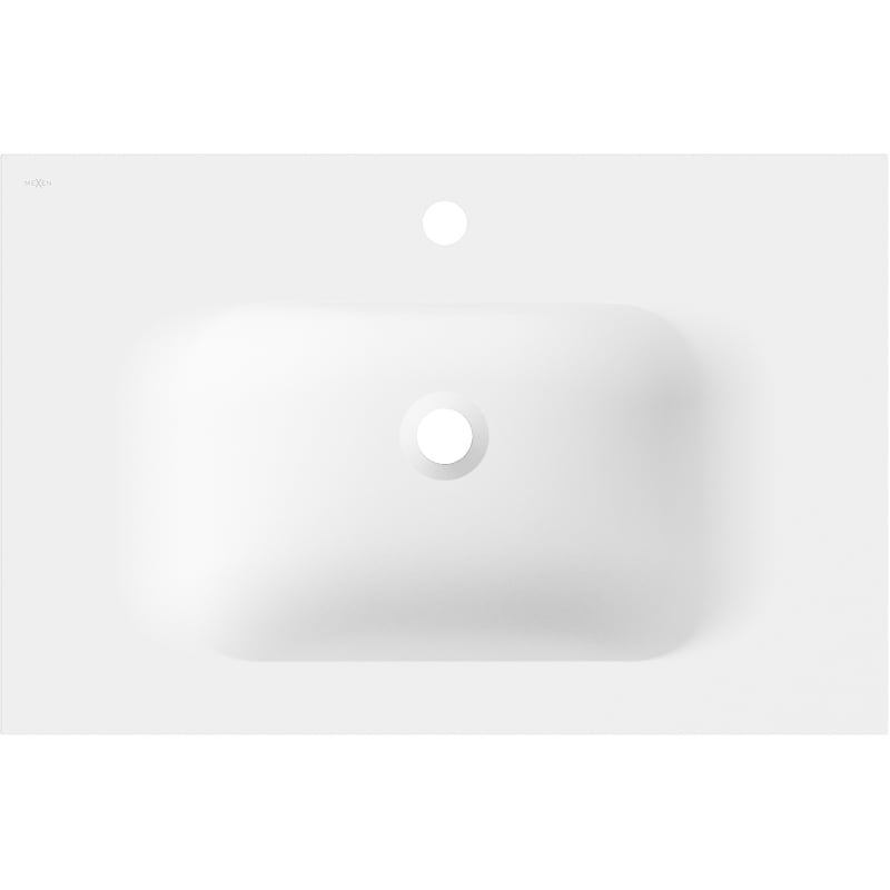 Mexen Vela upotettava pesuallas 71 x 46,5 cm, mattavalkoinen - 25237001