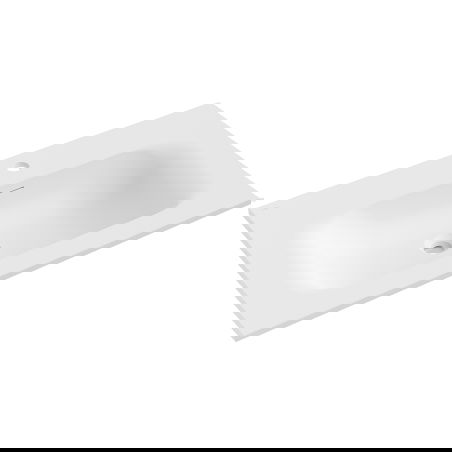 Mexen Vela νεροχύτης ενσωματωμένος σε πάγκο 81 x 46,5 cm, λευκός ματ - 25238001