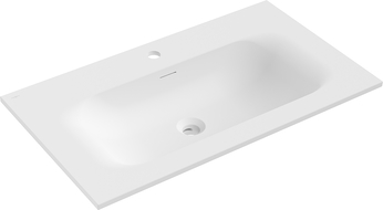 Mexen Vela infälld bänkhandfat 81 x 46,5 cm, vit matt - 25238001