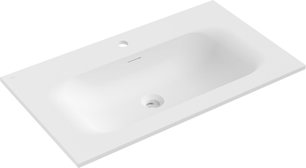 Mexen Vela lavabo encastré dans le plan 81 x 46,5 cm, blanc mat - 25238001
