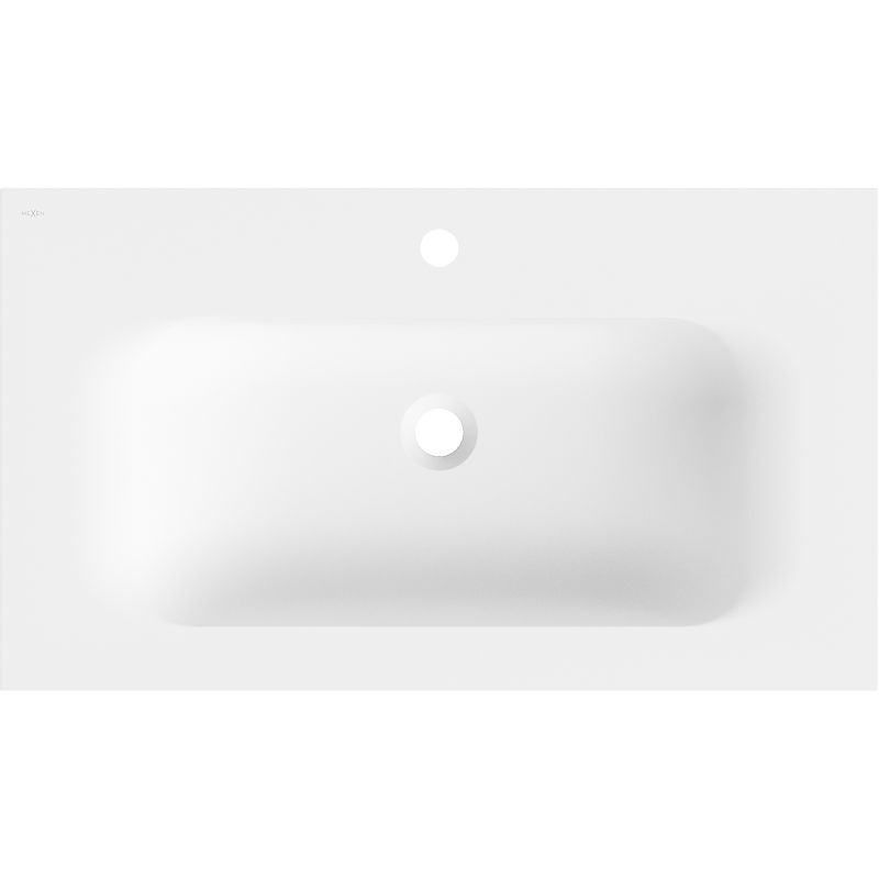 Mexen Vela lavabo encastrado en encimera 81 x 46,5 cm, blanco mate - 25238001