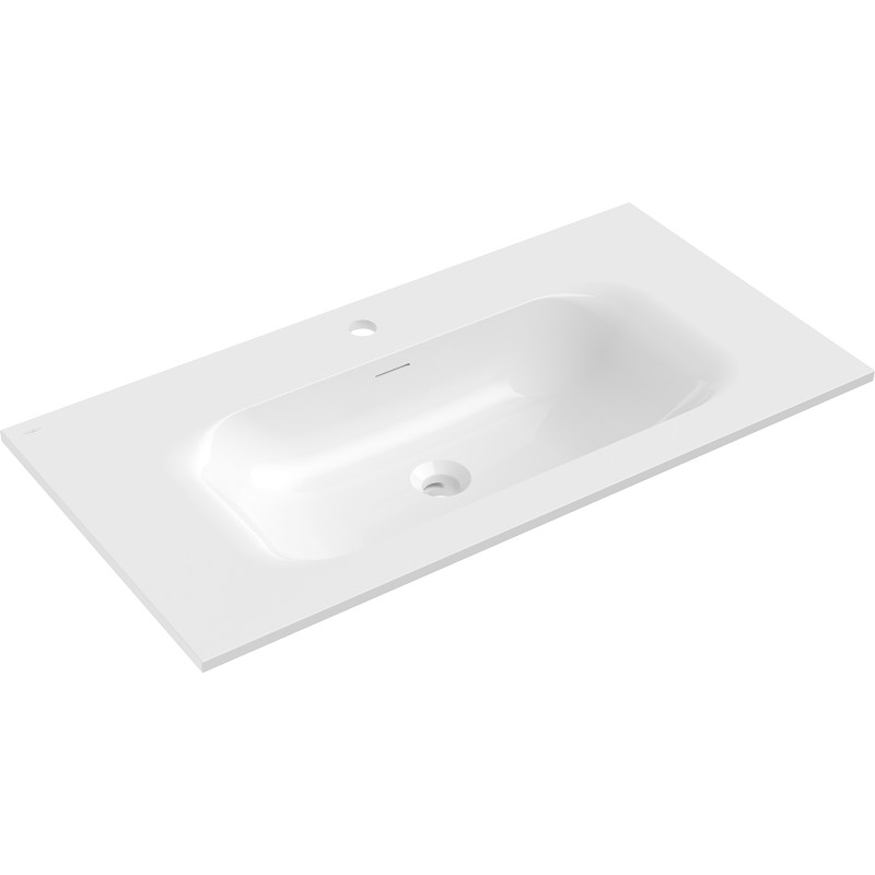 Mexen Vela töötasapinnale paigaldatav valamu 91 x 46,5 cm, valge läige - 25239000