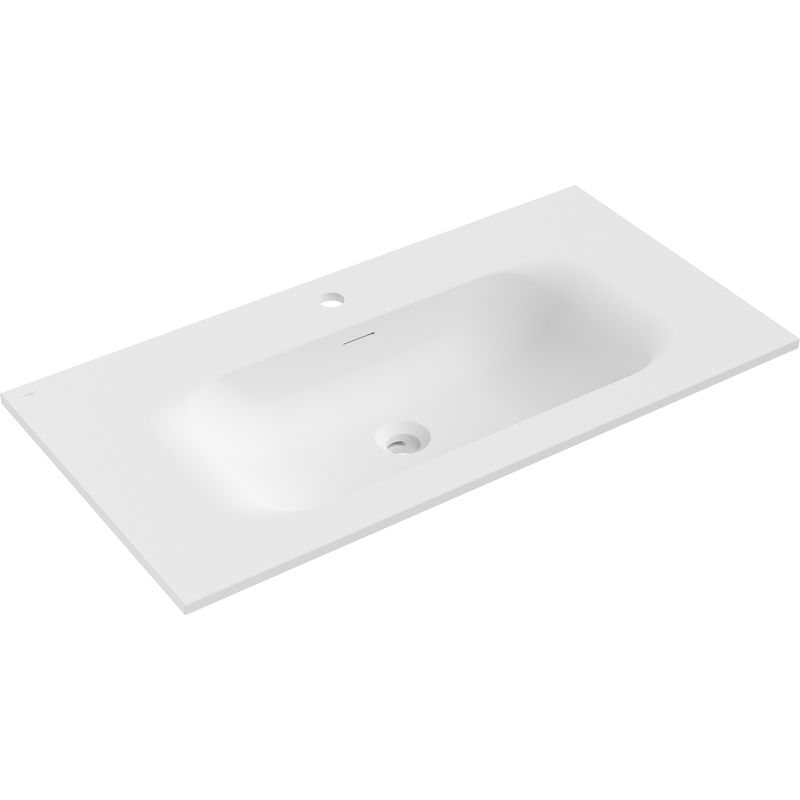 Mexen Vela lavabo encastré dans le plan de travail 91 x 46,5 cm, blanc mat - 25239001