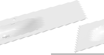 Mexen Vela tasoon upotettava vasenkätinen pesuallas 101 x 46,5 cm, valkoinen kiiltävä - 25231000L