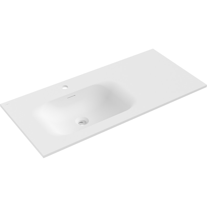 Mexen Vela tööpinda süvistatav valamu vasakul 101 x 46,5 cm, valge matt - 25231001L