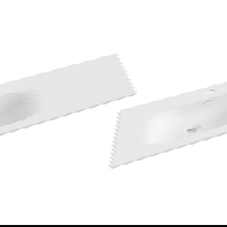 Mexen Vela ënnerschaff Spullspaang lénks 101 x 46,5 cm, wäiss matt - 25231001L