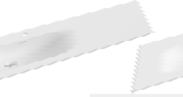 Mexen Vela lavatório embutido à esquerda 101 x 46,5 cm, branco mate - 25231001L