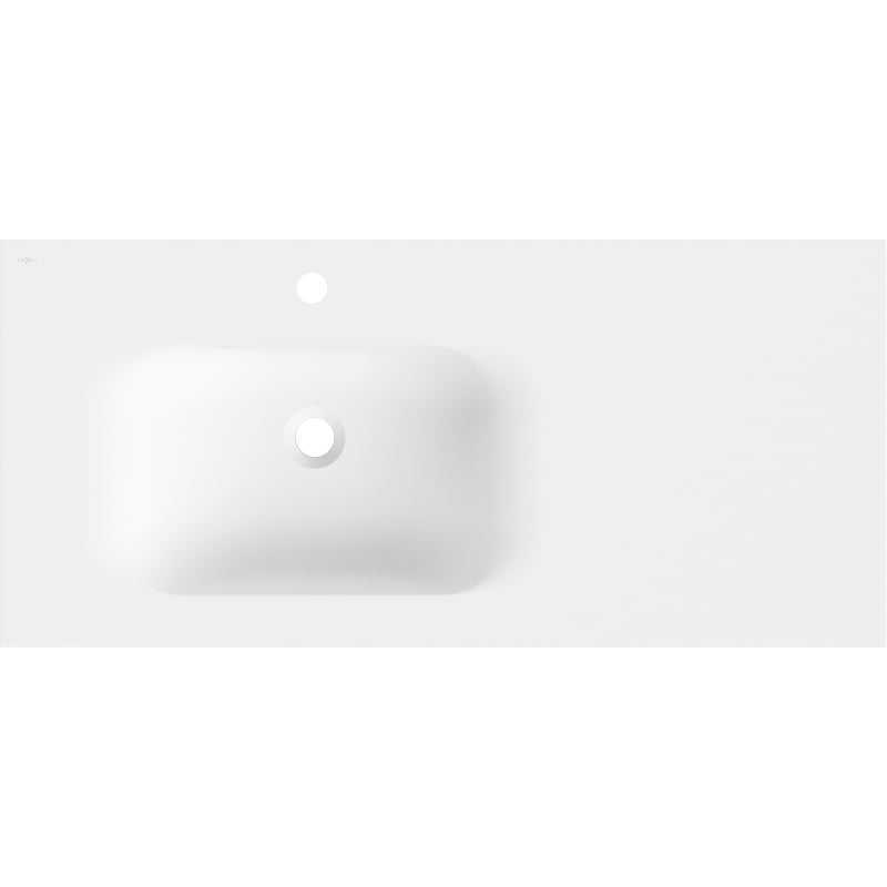 Mexen Vela countertop basin left 101 x 46.5 cm, white matte - 25231001L
