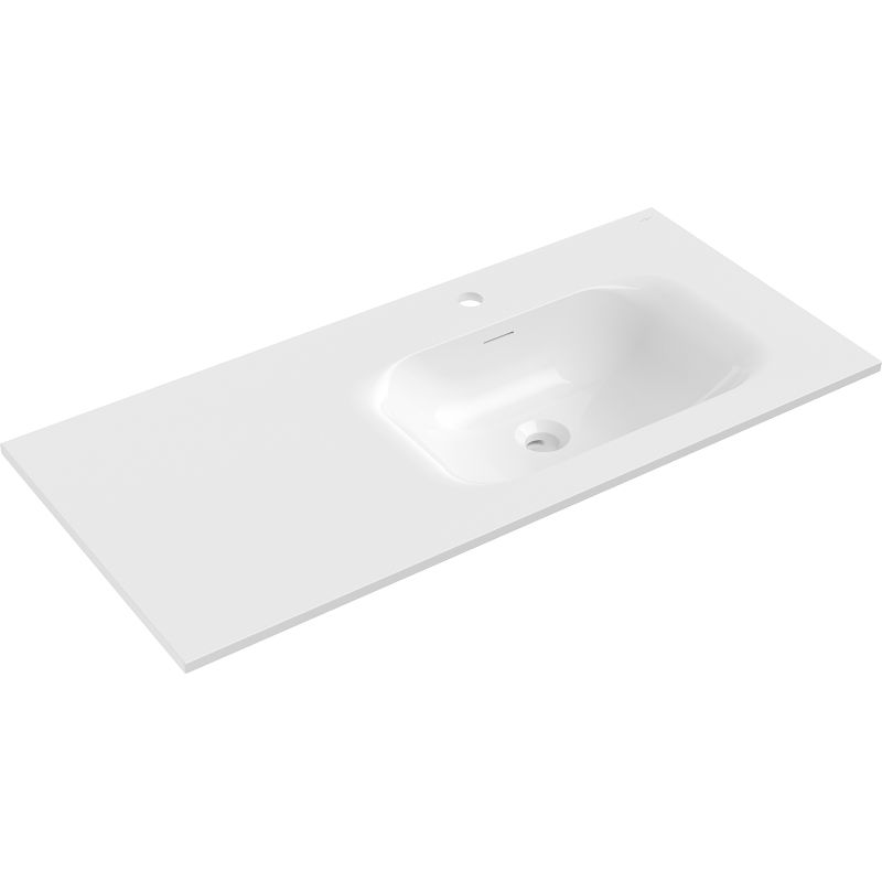 Mexen Vela eingelassens Waschbecken rechts 101 x 46,5 cm, weiß matt - 25231001P