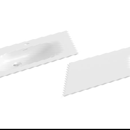 Mexen Vela eingelassens Waschbecken rechts 101 x 46,5 cm, weiß matt - 25231001P