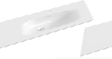 Mexen Vela altaan upotettava oikea 101 x 46,5 cm, valkoinen kiiltävä - 25231000P