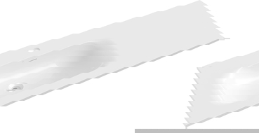 Mexen Vela lavatório embutido no tampo esquerdo 121 x 46,5 cm, branco brilho - 25231200L