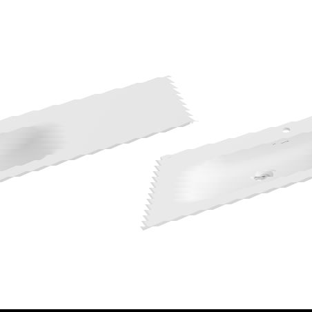 Mexen Vela iekšā galda virsmā ievietojama izlietne pa kreisi 121 x 46,5 cm, balts mats - 25231201L