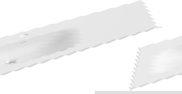 Mexen Vela lavatório embutido no tampo esquerdo 121 x 46,5 cm, branco mate - 25231201L