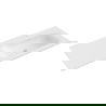 Mexen Vela Einbauwaschbecken rechts 121 x 46,5 cm, weiß matt - 25231201P
