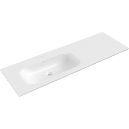 Mexen Vela sissepandav valamu vasak 141 x 46,5 cm, valge läige - 25231400L