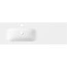 Mexen Vela lavabo encastré à gauche 141 x 46,5 cm, blanc mat - 25231401L