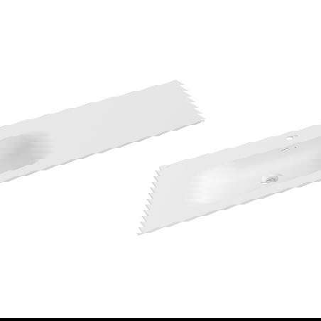 Mexen Vela verzonken wastafel links 141 x 46,5 cm, wit mat - 25231401L