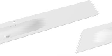 Mexen Vela lavatório embutido na bancada esquerdo 141 x 46,5 cm, branco mate - 25231401L