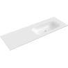 Mexen Vela lavabo encastré à droite 141 x 46,5 cm, blanc brillant - 25231400P