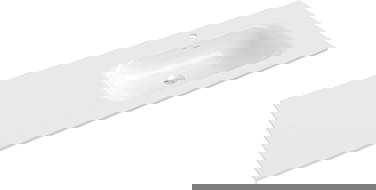 Mexen Vela lavatório embutido no tampo direito 141 x 46,5 cm, branco brilhante - 25231400P