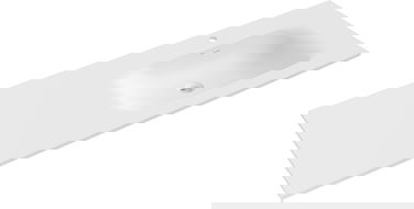 Mexen Vela ingebouwde wastafel rechts 141 x 46,5 cm, wit mat - 25231401P