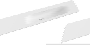 Mexen Vela upotettu pesuallas, oikea, 141 x 46,5 cm, valkoinen matta - 25231401P