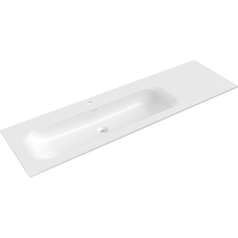 Mexen Vela Einbauwaschbecken links 161 x 46,5 cm, weiß glänzend - 25231600L