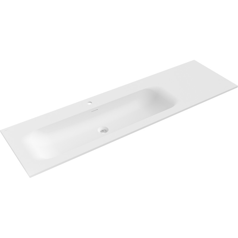 Mexen Vela tööpinnale süvistatud vasak valamu 161 x 46,5 cm, valge matt - 25231601L