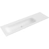 Mexen Vela lavabo encastré à gauche 161 x 46,5 cm, blanc mat - 25231601L