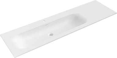 Mexen Vela ingebouwde wastafel links 161 x 46,5 cm, wit mat - 25231601L