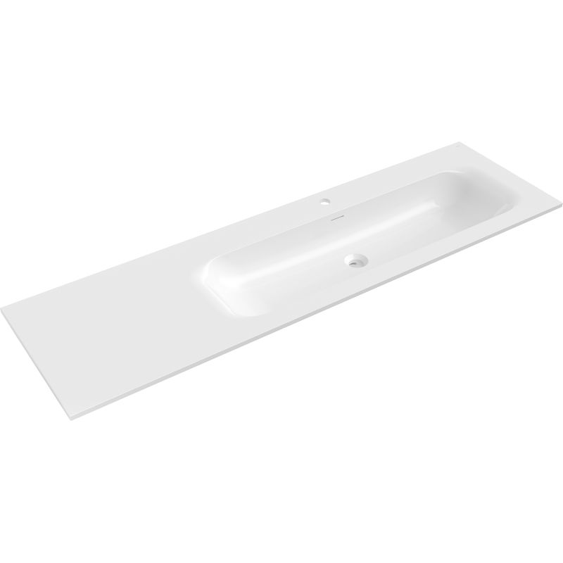 Mexen Vela Umgeluecht Spullsteen 161 x 46,5 cm, wäiss Glanz - 25231600P