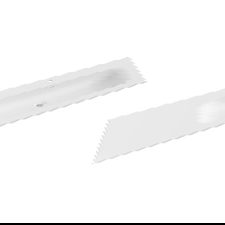 Mexen Vela lava-louça embutida no tampo direita 161 x 46,5 cm, branco mate - 25231601P