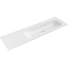 Mexen Vela lavabo encastré à droite 161 x 46,5 cm, blanc mat - 25231601P