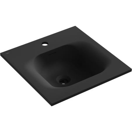 Mexen Vela lavabo encastré dans le comptoir 46 x 46,5 cm, noir mat - 25234571