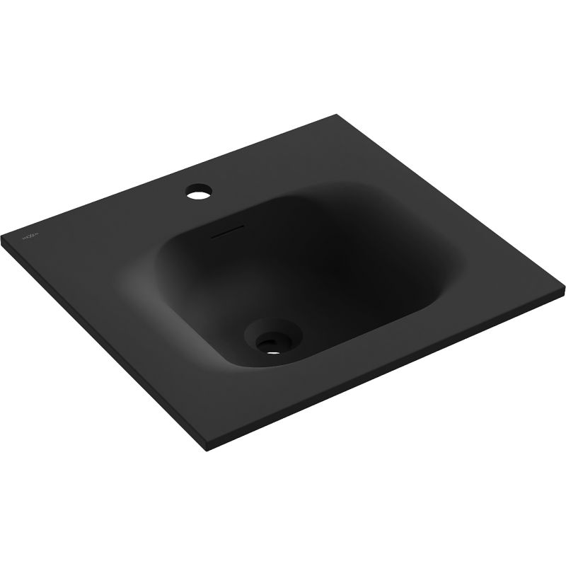 Mexen Vela Einbauwaschbecken 51 x 46,5 cm, schwarz matt - 25235071